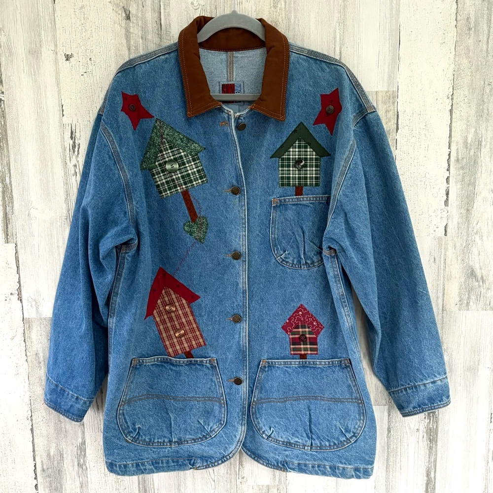 Sun Belt Women’s Size Large Vintage Patchwork Button Down Barn Style Jacket